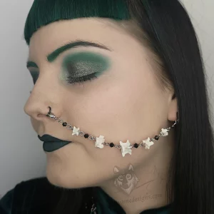 Beaded Nose / Lip To Ear Chains