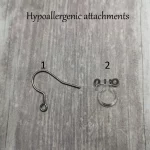 hypoallergenic earring attachments