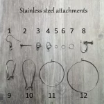 stainless steel earring attachments